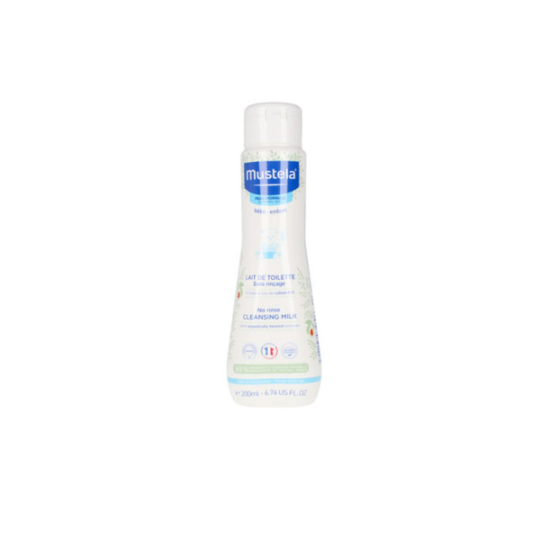 Mustela Bébé No Rinse Cleansing Milk attīrošs pieniņš bez skalošanas bērniem, 200 ml