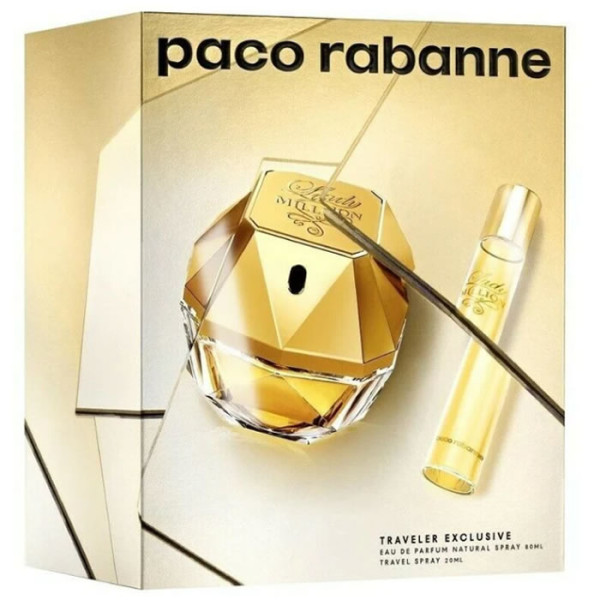 Paco Rabanne Lady Million parfumūdens komplekts sievietēm (Edp 80 ml + Edp 20 ml)