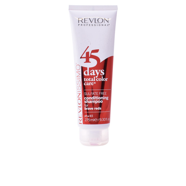 Revlon Professional Revlonissimo 45 Days 2in1 For Brave Reds kondicionējošs šampūns krāsotiem matiem, 275 ml