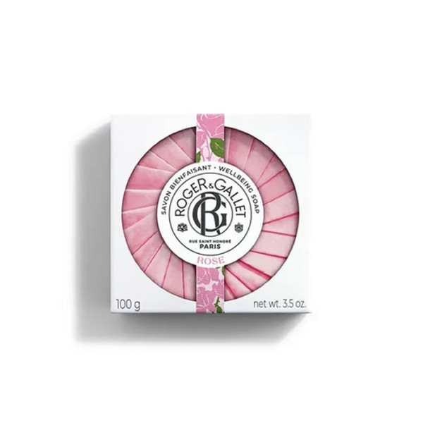 Roger & Gallet Rosé Wellbeing Soap aromātiskas ziepes, 100 g