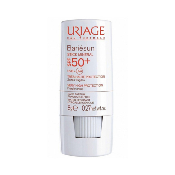 Uriage Bariésun Stick Mineral SPF 50+ sauļošanās zīmulis, 8 g