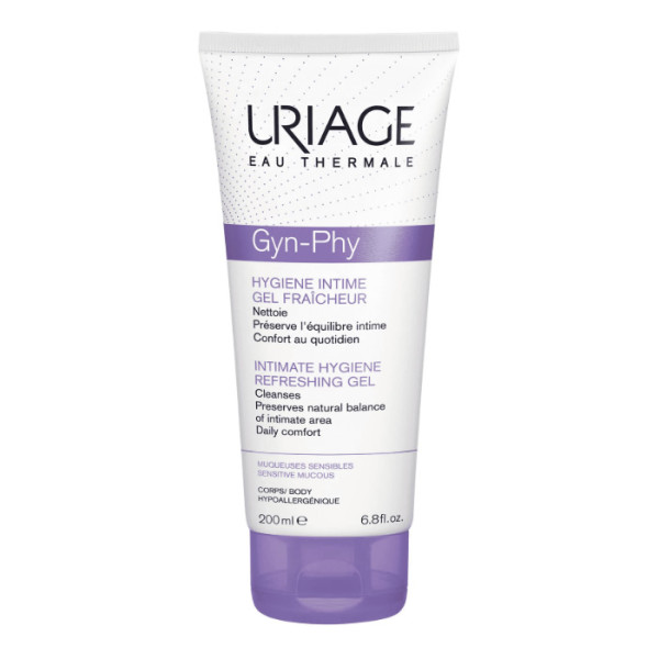 Uriage Gyn-Phy Intimate Hygiene Refreshing Gel atsvaidzinošs intīmās higiēnas gēls, 200 ml