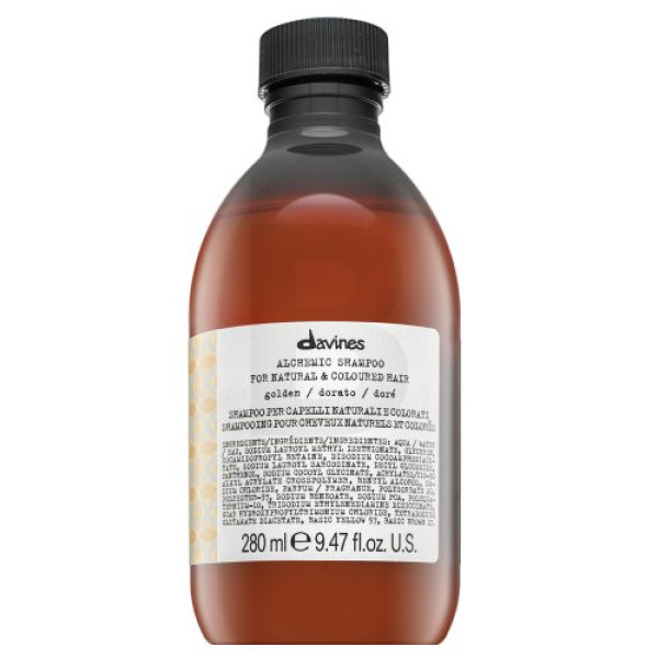 Davines Alchemic Shampoo Golden krāsojošs šampūns, zelta nokrāsa, 280 ml