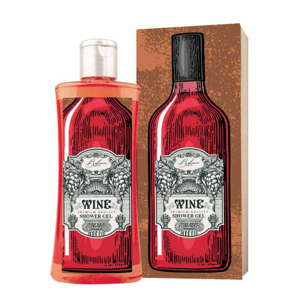 Bohemia Gifts WINE Shower Gel - Dušas želeja kastītē, 250 ml