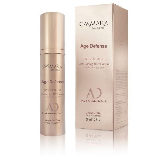 Casmara Age Defense Hydro-Nutri Cream barojošs sejas krēms jutīgai ādai, 50 ml