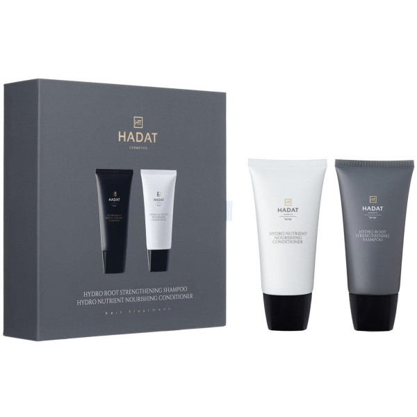 Hadat Cosmetics Gift Box Root Strengthening Shampoo un Nutrient Nourishing Conditioner matu kopšanas komplekts