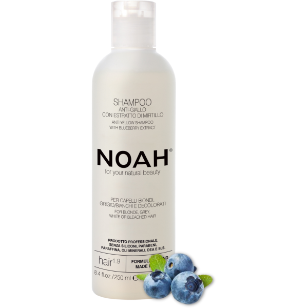 Noa 1.9. Anti-Yellow Shampoo Yellow nokrāsas neitralizējošais šampūns, 250 ml