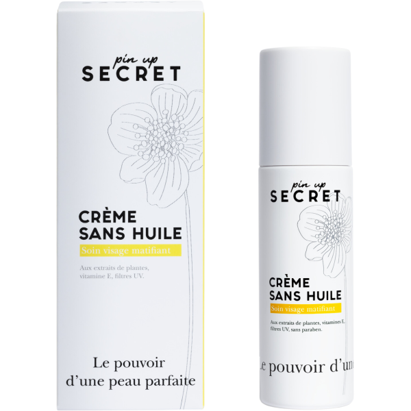 Pin Up Secret Mitrinošs bezeļļas mitrinātājs Bez eļļas mitrinošs sejas krēms, 50 ml