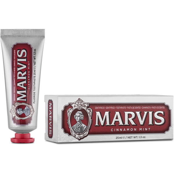 Marvis Cinnamon Mint zobu pasta ar kanēļa un piparmētru garšu, 25 ml