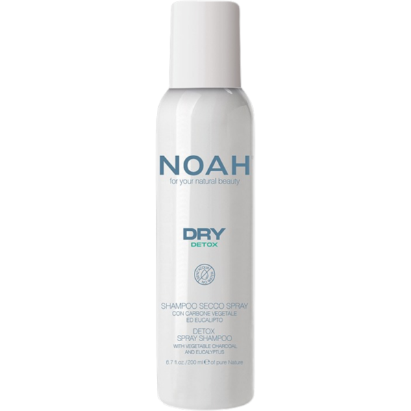 Noah Dry Detox Spray Shampoo Detoksikācijas sausais šampūns ar augu oglēm, 200 ml