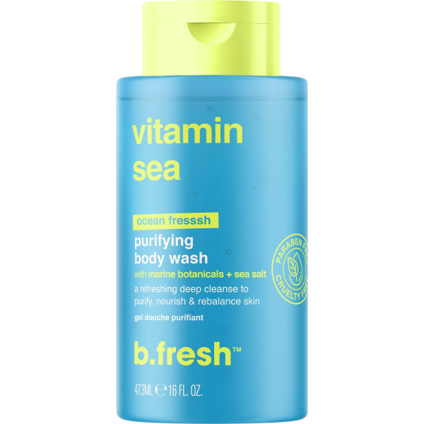 b.fresh Vitamin Sea Body Wash Ķermeņa mazgāšanas līdzeklis ar jūras sāli, 473 ml