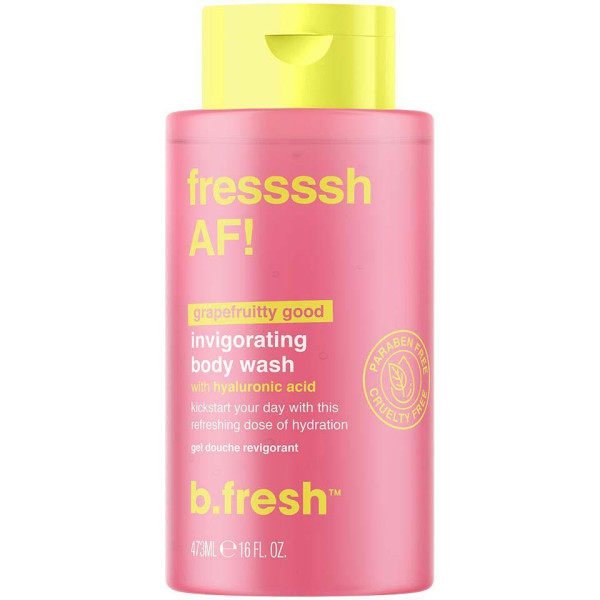 b.fresh fressssh AF! Body Wash Mitrinošs ķermeņa mazgāšanas līdzeklis ar hialuronskābi, 473 ml