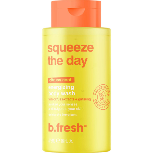 b.fresh Squeeze The Day Body Wash Energizējošs ķermeņa mazgāšanas līdzeklis ar citrusaugļu ekstraktu, 473 ml