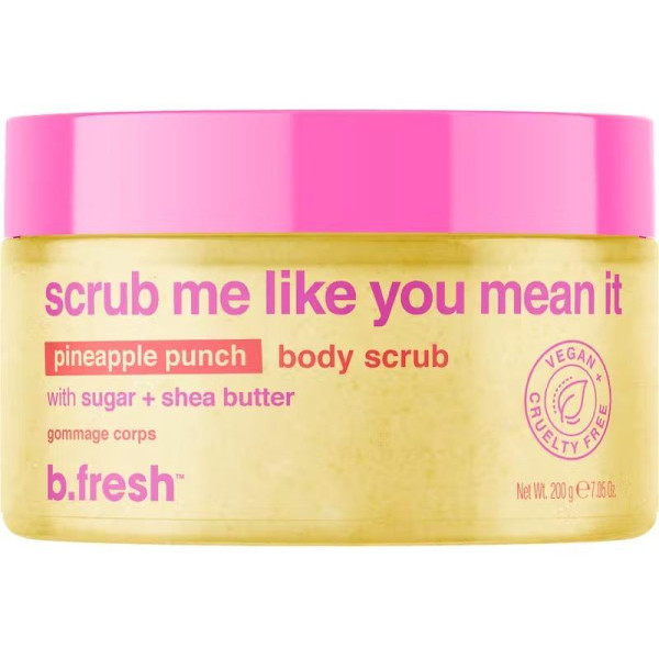 b.fresh Scrub Me Like You Mean It Pineapple Punch ķermeņa skrubis ar ananāsu garšu, 200g