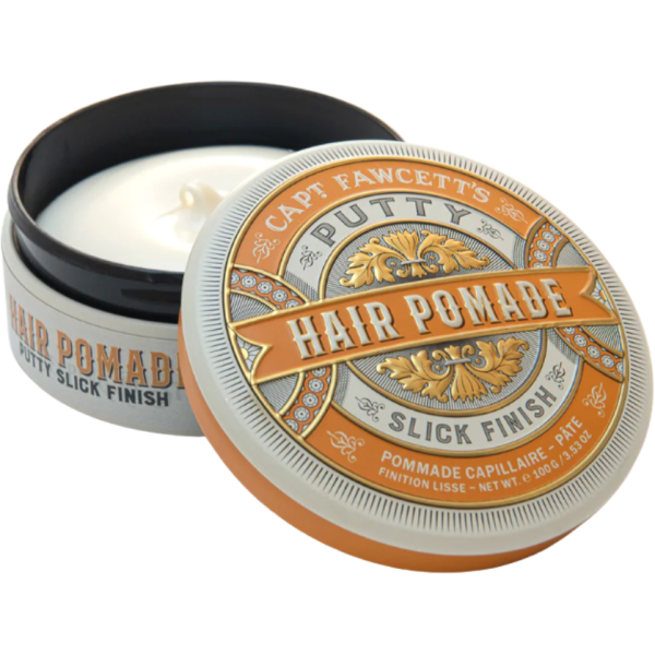 Captain Fawcett Putty Pomade Spēcīgas fiksācijas pasta matu veidošanai, 100g