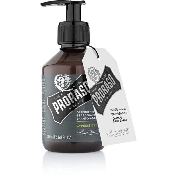 Proraso Cypress & Vetyver Beard Wash Bārdas šampūns, 200 ml