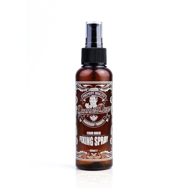 Dapper Dan Firm Hold Fixing Spray Spēcīgas noturības matu fiksators vīriešiem, 125 ml