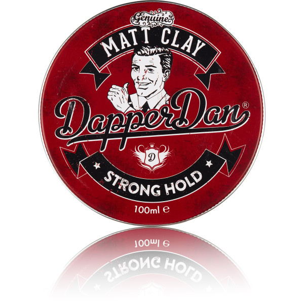 Dapper Dan Matt Clay Spēcīgas fiksācijas, matēts matu modelēšanas māls, 100 ml