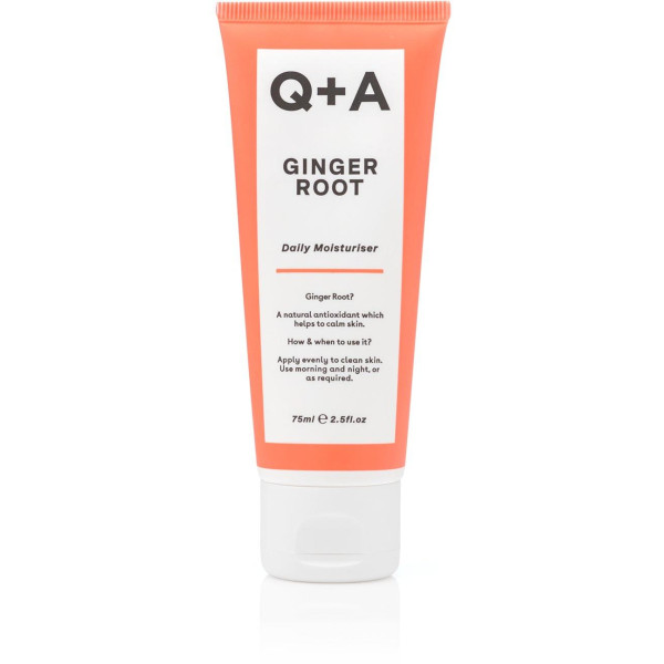 Q+A Ginger Root Daily Moisturizer Ikdienas mitrinošs krēms, 75 ml