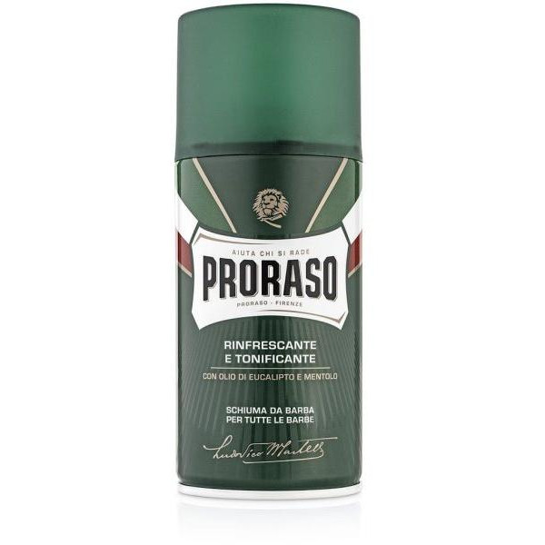 Proraso Green Line Skūšanās putas Atsvaidzinošas skūšanās putas, 300 ml