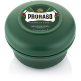 Proraso Green Line skūšanās ziepes burciņā Atsvaidzinošas skūšanās ziepes, 150 ml