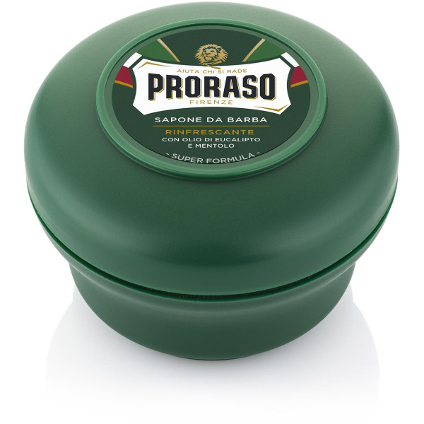 Proraso Green Line skūšanās ziepes burciņā Atsvaidzinošas skūšanās ziepes, 150 ml