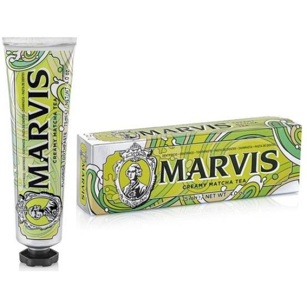 Marvis Creamy Matcha Tea Zobu pasta Matcha tēja - zobu pasta ar piparmētru garšu, 75 ml