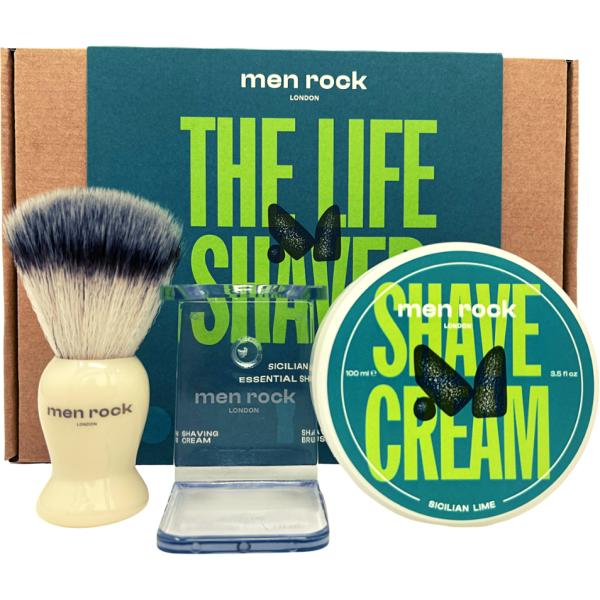 Men Rock The Life Shaver Sicilian Lime Essential Skūšanās komplekts Skūšanās rīku komplekts, 1gab