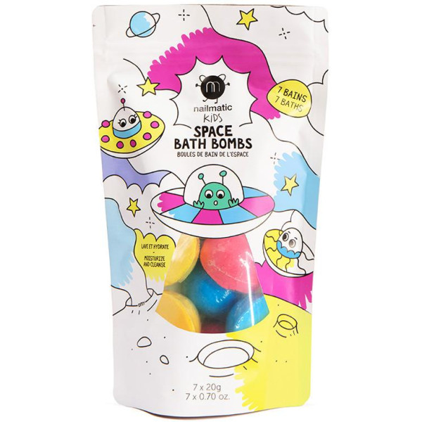 Nailmatic KIDS SPACE VANNAS BOMBAS Vannas burbuļu komplekts, 7x20g