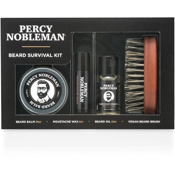 Percy Nobleman Beard Survival Kit Bārdas kopšanas komplekts, 1gab