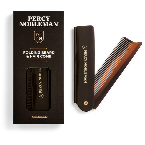 Percy Nobleman Folding Beard & Hair Comb Saliekamā bārdas un ūsu ķemme, 1gab