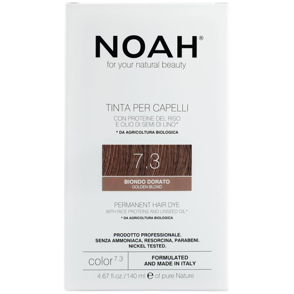 Noah Permanent Hair Dye 7.3 Golden Blond Pastāvīgā matu krāsa, 140 ml