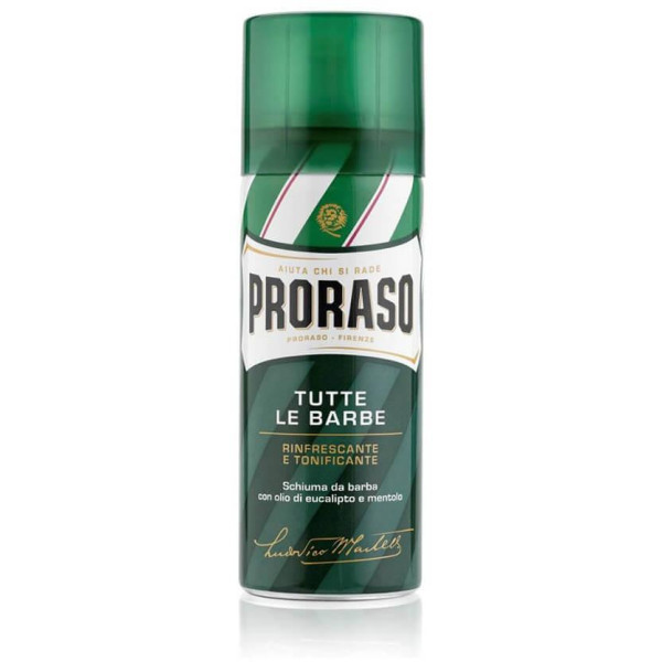 Proraso Green Line Shaving Foam atsvaidzinošas skūšanās putas, 100 ml