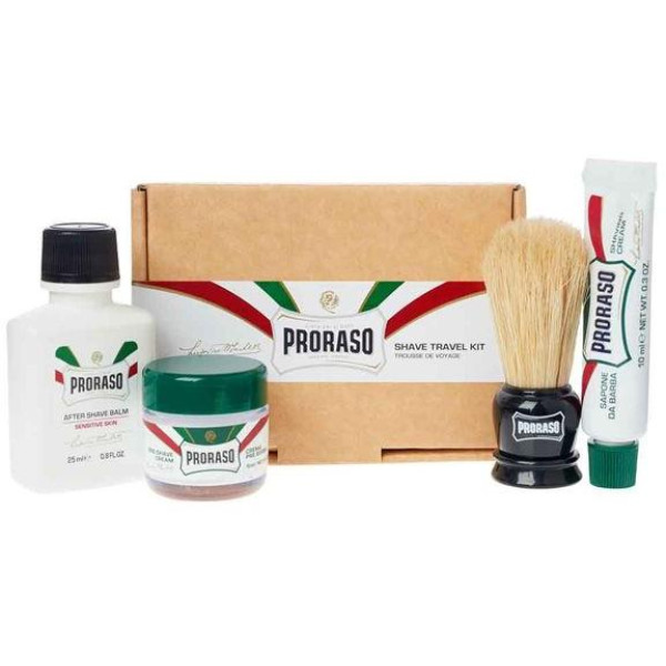 Proraso Travel Shaving Kit Ceļojumu skūšanās komplekts, 1gab.