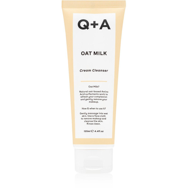 Q+A Oat Milk Cream Cleanser Cream sejas mazgāšana, 125 ml