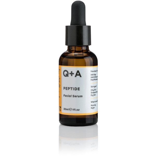 Q+A Peptide Facial Serum Sejas serums ar peptīdiem, 30 ml