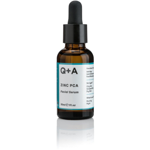 Q+A Zinc PCA Facial Serum Sejas serums, 30 ml