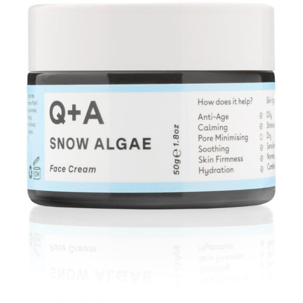 Q+A Snow Algae Intensive Face Cream Intensīvi barojošs sejas krēms, 50g