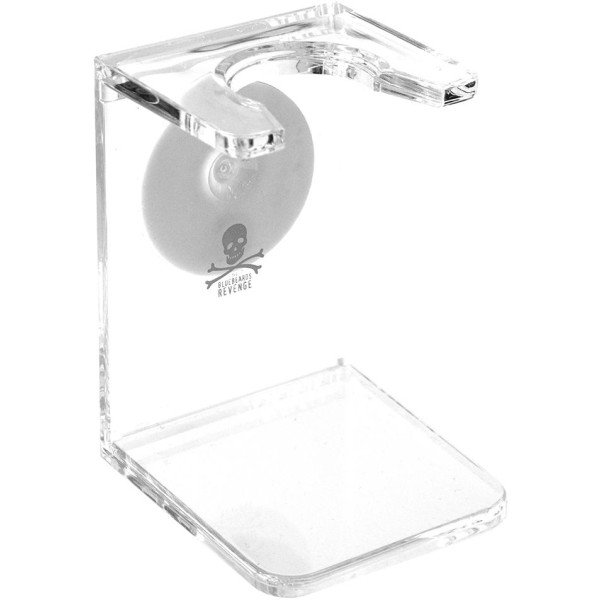 Bluebeards Revenge Clear Acrylic Brush Stand Skūšanās otas turētājs (caurspīdīgs), 1gab.