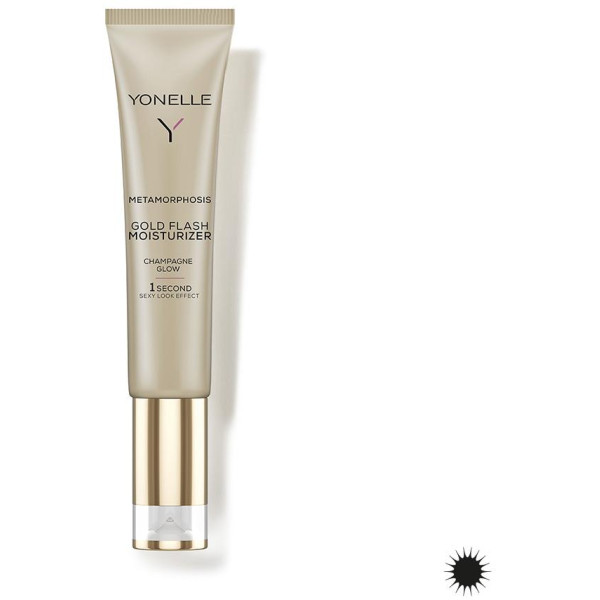 Yonelle Metamorphosis Gold Flash Moisturizer Champagne Glow Brightening sejas mitrinātājs, 25 ml