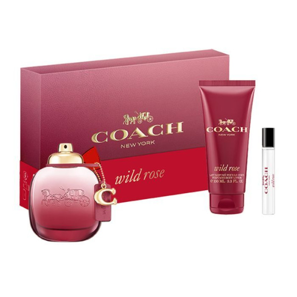 Coach Wild Rose EDP parfimērijas ūdens sievietēm, 90 ml + tělové mléko, 100 ml + EDP 7,5 ml