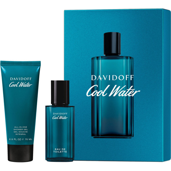 Davidoff Cool Water Man EDT tualetes ūdens ūdens vīriešiem, 40 ml + shower gel, 75 ml