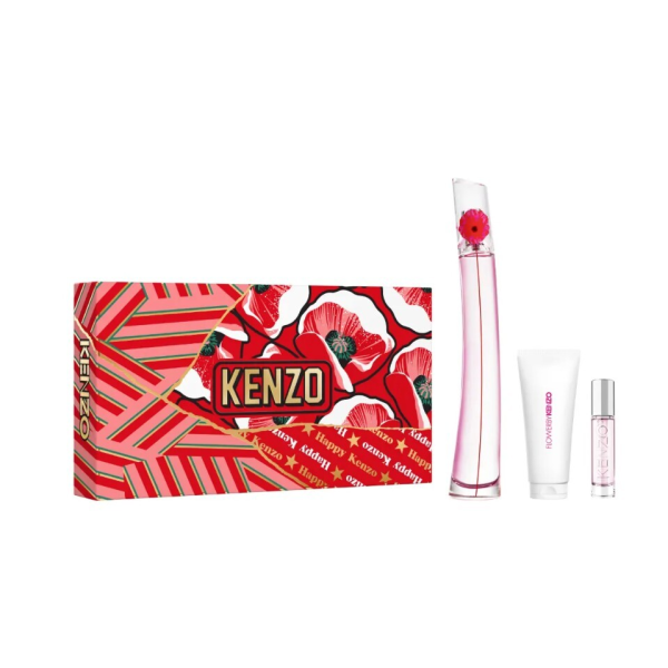 Flower By Kenzo Poppy Bouquet EDP parfimērijas ūdens sievietēm, 100 ml + tělové mléko, 75 ml + EDP, 10 ml (refillable)