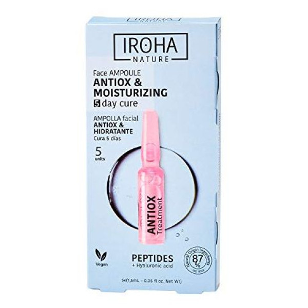 Sejas ampulas ar peptīdiem Iroha Energy Antioxidant Treatment Ampoule Shot, 5 x 1,5 ml