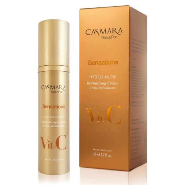 Luksusa barojošs sejas krēms Casmara Sensations Hydro Nutri Revitalizing Cream C vitamīns, nobriedušai ādai, ar vitamīniem A, C un E, 50 ml