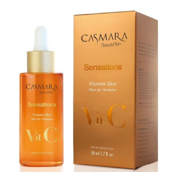 Sejas serums Casmara Sensations Vitamin C Shot Serum, ar hialuronskābi un minerālvielām, 50 ml