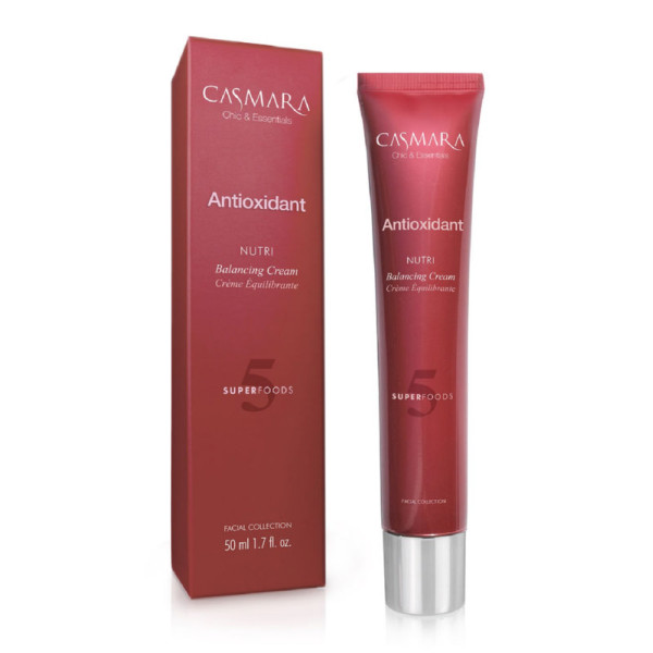 Barojošs sejas krēms Casmara Antioxidant Balancing Nourishing Cream, antioksidants, ar Goji ogu ekstraktu, 50 ml