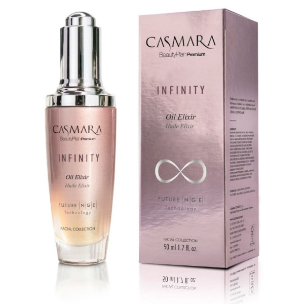 Atjaunojošs, mitrinošs sejas eliksīrs Casmara Infinity Oil Elixir, piemērots īpaši sausai, nobriedušai sejas ādai, 50 ml