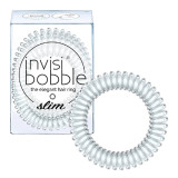 Gumijas lentes matiem Invisibobble Slim Crystal Clear, 3 gab.