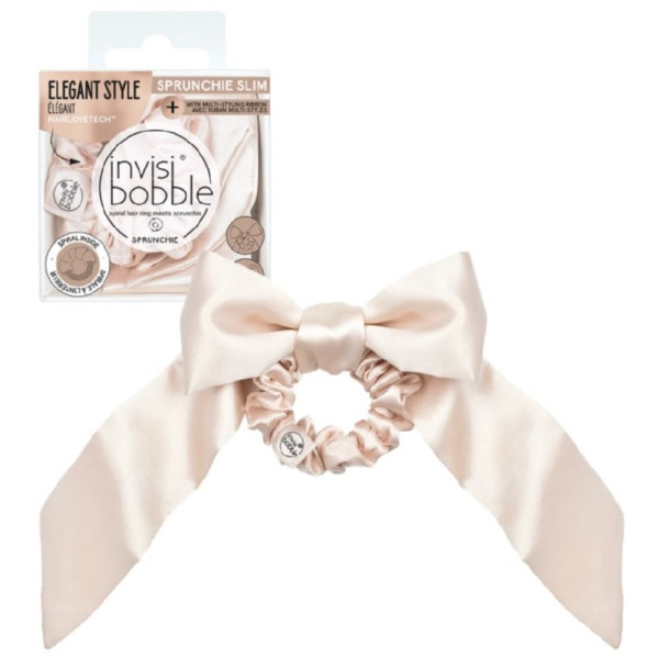 Matu elastīgā Invisibobble Sprunchie Slim Ballerina Ribbon, 1 gab.